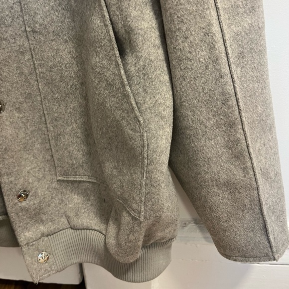 Zara Gray Bomber Jacket - Picture 4 of 5